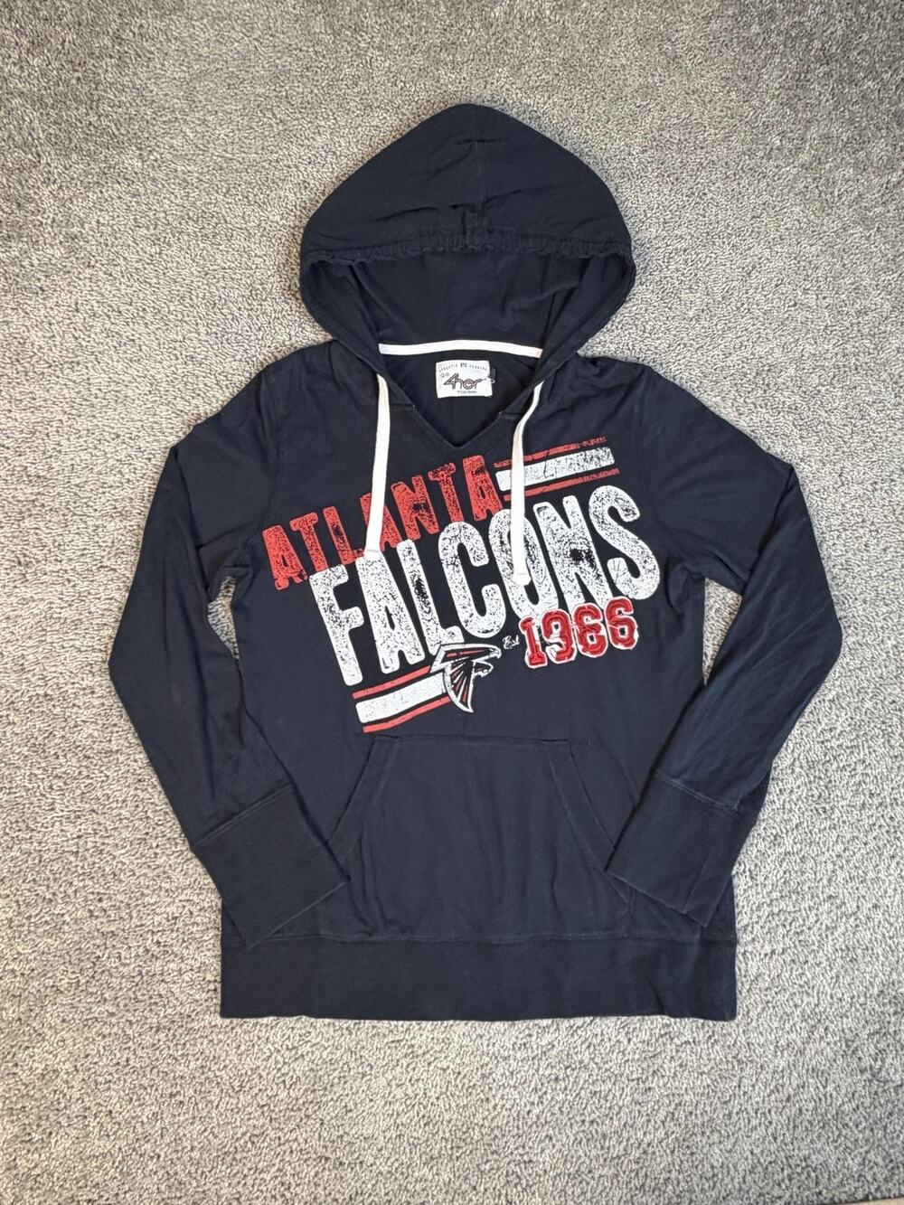 Atlanta Falcons Sweatshirt Womens XL Black NFL Football G-III 4Her By Carl Banks